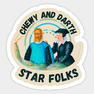 Star folks Sticker